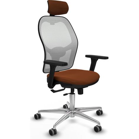 Sedia da ufficio piqueras y crespo Jorquera bianco similpelle schiuma (1/2)