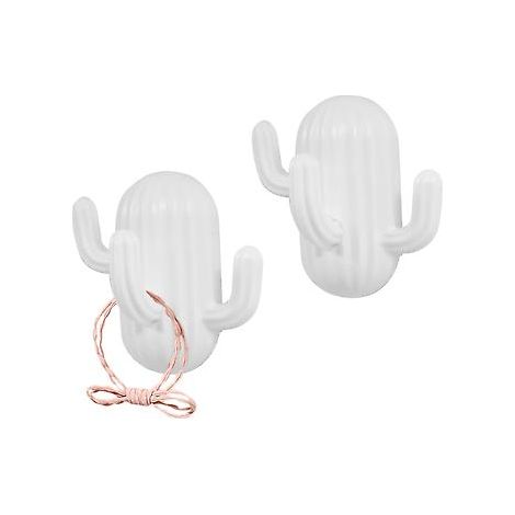 Crochets adhésifs mignons en forme de cactus avec porte murale décorative (1/5)