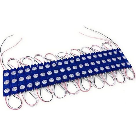 Modulo Led 12v 20 Strisce Per Insegne Tabelle Striscia Luce Blu (1/2)