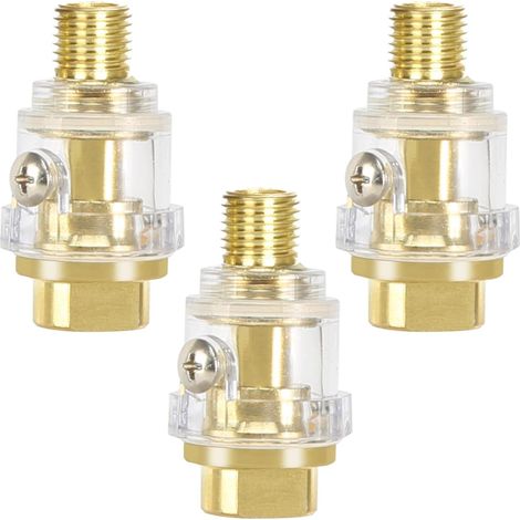 Lubrificateur d'huile mini lubrificateur pour clé à chocs pneumatique outil pneumatique et tube de compresseur d'air (1/5)