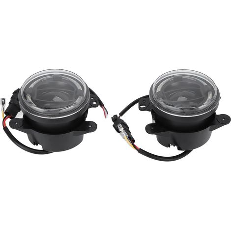 2 runde 4-Zoll-LED-Nebelscheinwerfer für Jeep Wrangler (2007–2018), Ersatz-Nebelscheinwerfer, weiße Autolampen, 2er-Set (1/5)