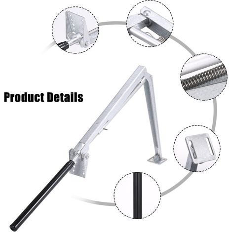 Abridor automático de ventilación para invernadero de hierro, capacidad de carga de 6,8 kg.