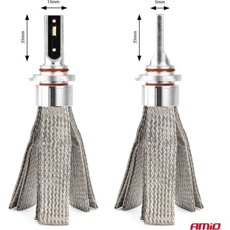 Ampoules LED pour voiture série Flex+ HB3 9005/HIR1 9011/H10 12V 24V 6000K Canbus amio-03664 (1/5)