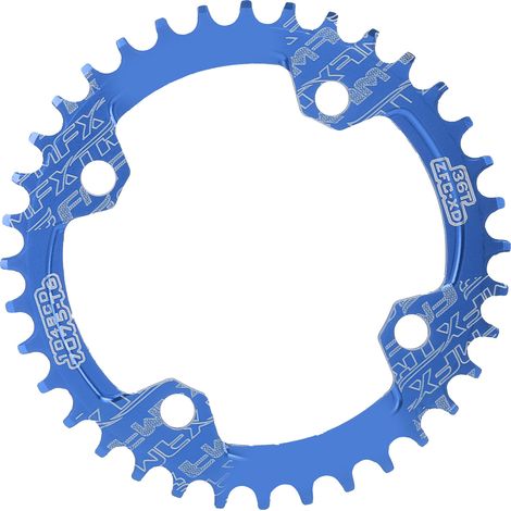 Couronne de chaîne FMFXTR 104BCD 36T en alliage d'aluminium pour VTT, plateau vélo bleu résistant (1/5)