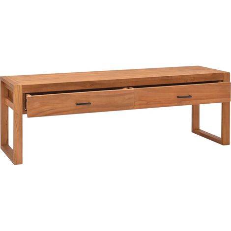 Maison Exclusive - TV-Schrank 140x40x45 cm Teakholz