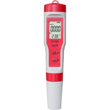 Tragbarer pH- und TDS-Tester für Reinstwasser und Aquarien – Messung des Säuregrades und der Wasserqualität, großer Messbereich, Modell 9908 ohne Hintergrundbeleuchtung-lsw