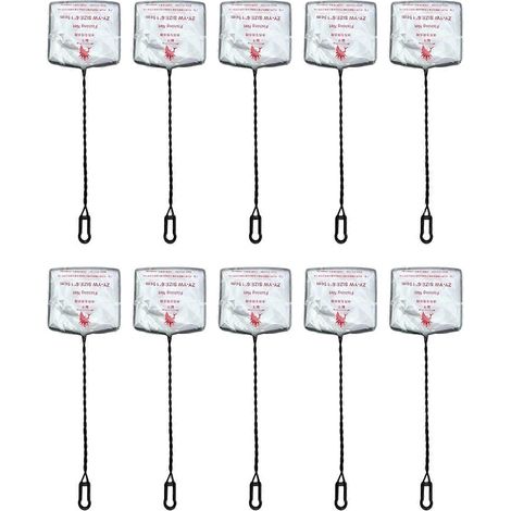 Épuisettes de pêche et de nettoyage d'aquarium, idéales pour les aquariophiles amateurs et les animaleries. Faciles à utiliser, maille fine, lot de 10, 15 cm. (1/5)