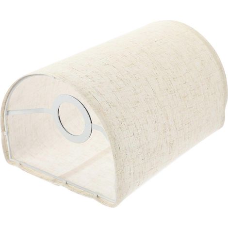 Abat-jour décoratif en lin pour lampe de table ou lampadaire, demi-rond. (1/5)