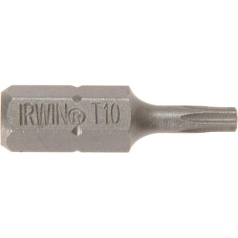 Irwin 10504351 Screwdriver Bits TORX TX10 x 25mm (Pack 10) IRW10504351 (1/2)