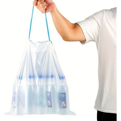 Sacs À Crottes - 45 X 50 Cm - Pour Bac À Litière Automatique - 3 Rouleaux - 45 Pièces - Blanc (1/5)