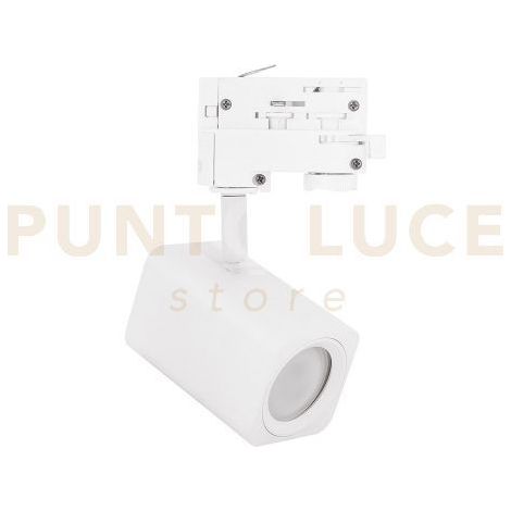 GFA1630 PROIETTORE PER SISTEMA BINARIO 200-240V IP20 1 LUCE ATTACCO GU10 BIANCO OPACO 6X6CM