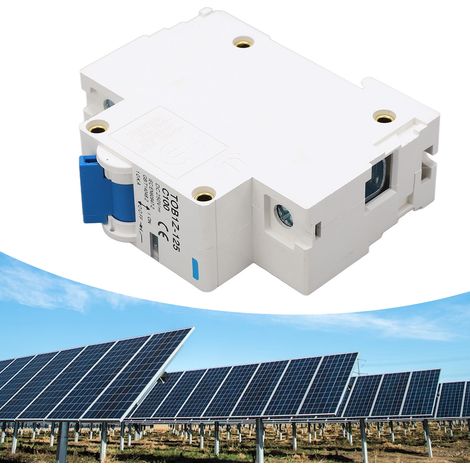 BAOYITOB1Z-125 C100 Disjoncteur miniature CC 250 V, 100 A, disjoncteur photovoltaïque 1P pour systèmes photovoltaïques à panneaux solaires, disjoncteur sur rail DIN. (1/5)