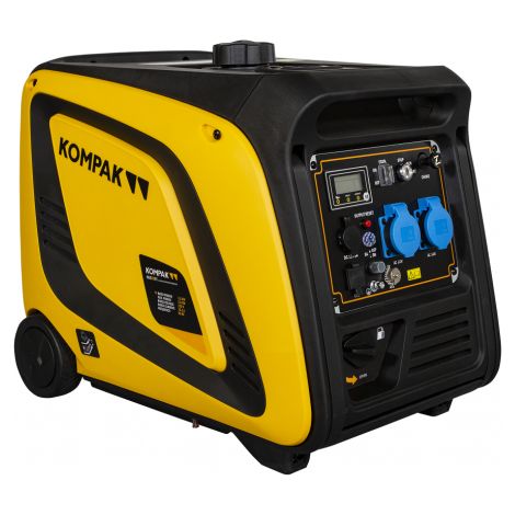Groupe électrogène 3900W essence 230V – Inverter silencieux – Autonomie 9h – Moteur 4 temps OHV – Alternateur cuivre – Kompak