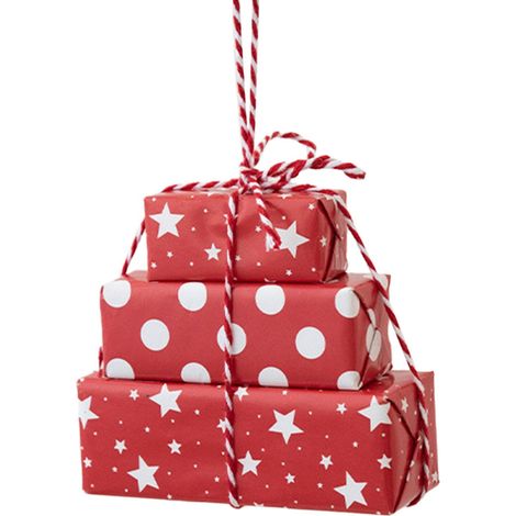 Boîte-Cadeau-Noël - Ornements-Arbre-Noël - Pendentif-Avec-Clochettes - Pour-Décoration-Intérieure-Extérieure - Lot-de-6 (1/5)