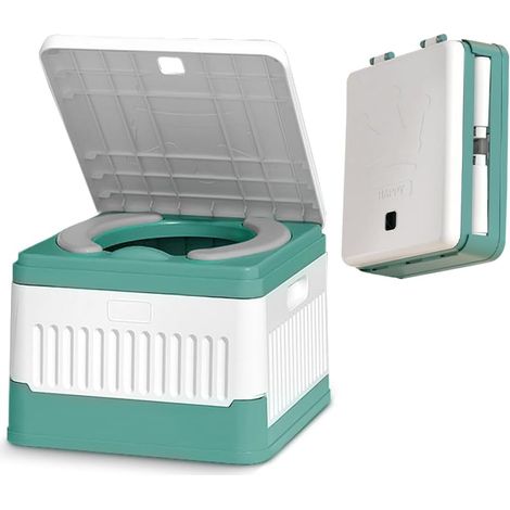Campingtoilette, tragbare Campingtoilette, mobile Toilette mit 20 einzelnen Kulturbeuteln, mobile Toilette, faltbare Campingtoilette – ideal für Camping