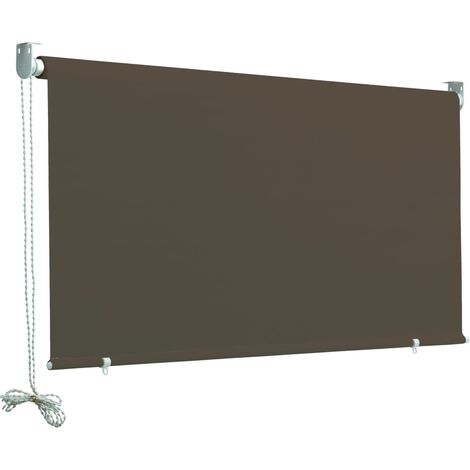 Tenda da sole a caduta 200 x 250 centimetri tenda parasole verticale marrone