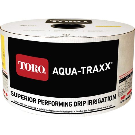 Cinta de riego Aquatraxx 8000 galgasDistancia 33 Cm entre goteros Rollo de 2500 Metros