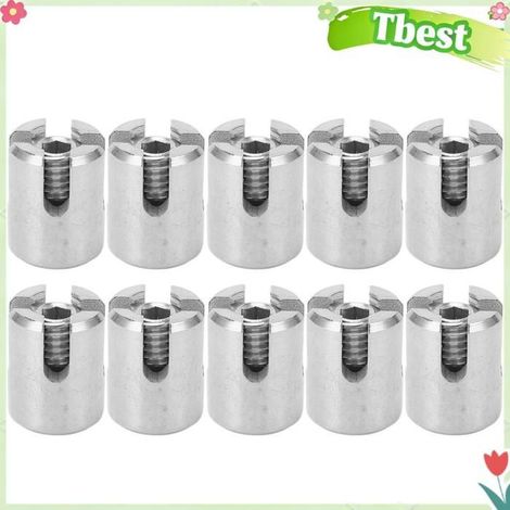 HURRISE Pince de câble transversal (M10 4mm)Serre-câble Croisé 10 Pièces Serre-câble En Acier auto kit M10 4 mm M10 cm/0,16 pouces (1/5)