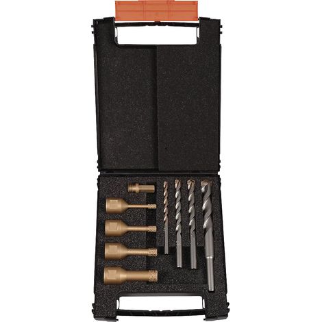 Projahn, Jeu de forets diamantés à sec M14, foret à tige et à