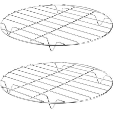 2 pièces Support Barbecue Rond Acier Inoxydable Léger et Accessoire (1/5)