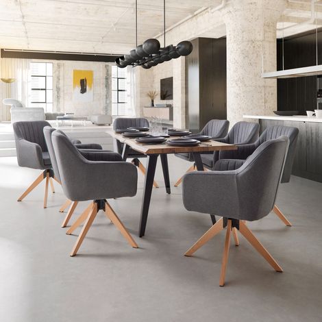Mömax Ausziehtisch Jan Walnussfarben MDF L/B/H ca. 140-180/80/76 cm (1/5)