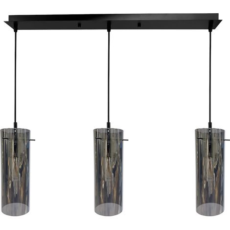 Suspension Padova 3 douilles E27 noires Milagro ML1073 (1/5)