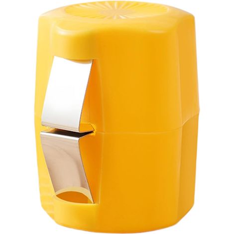Lot de 2 ouvre-coquilles d'œufs jaunes, coupe-œufs et séparateur en acier inoxydable, casse-œufs portable pour la préparation du petit-déjeuner, accessoire de cuisine pour la pâtisserie (1/5)