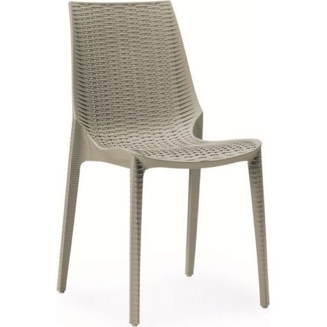 Scab Lucrezia Taupefarbener Outdoor-Stuhl