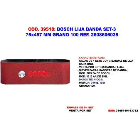 BOSCH bosch lija banda set-3  75x457   gr 100 2 608 606 035 , bosch lija banda set-3  75x457   gr 100 2 608 606 035