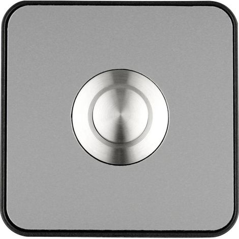 Grothe 64181 Campanello Finitura in acciaio inox, Nero
