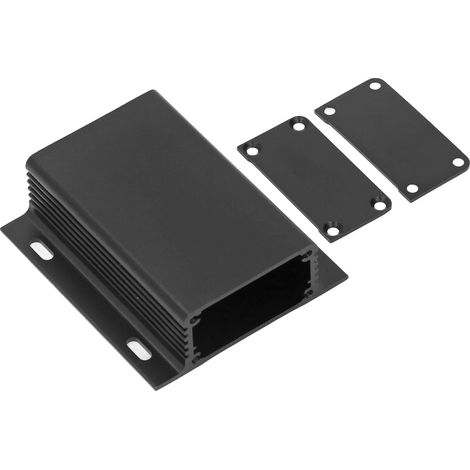 Wasserdichte Aluminium-Anschlussdose 25x71x80mm, schwarze Elektrobox, integrierte Anschlussdose für den Außenbereich. (1/5)