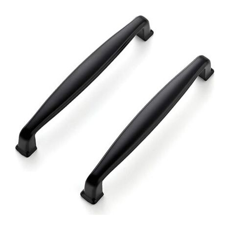 Küchenschrankgriffe – geeignet für Schränke, Badezimmermöbel usw. – 10er-Pack, mattschwarz, 10,5 cm lang (1/4)