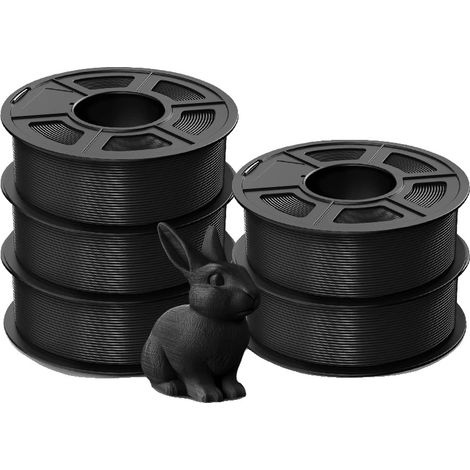 Filamento per stampante 3D, materiale PLA, elevata resistenza, PLA-5BK-5.5KG (1/2)