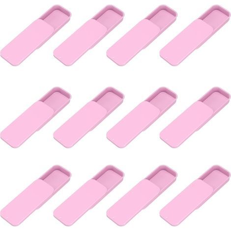 12Pcs Boites En Metal A Coulisse, Mini Boites En Metal Vides Avec Couverts Coulissants, 3.1"x1.3"x0.4" Organisateurs De Stockage Pour Lip Balm, Solid Perfume, Petits Objets, Rose (1/5)