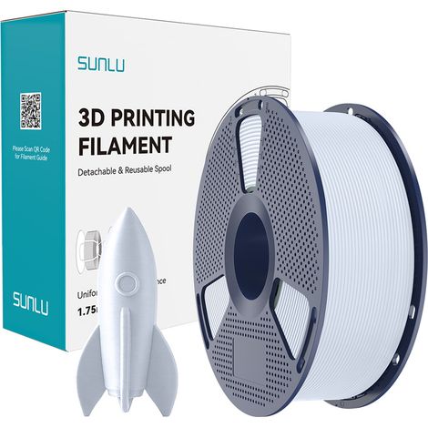 Filamento SUNLU PLA ad alta velocità 1,75 mm 1 kg (bianco) (1/5)