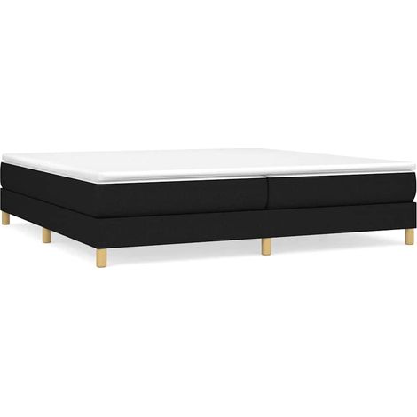 Maison Exclusive - Boxspringbettgestell Schwarz 200x200 cm Stoff (1/5)