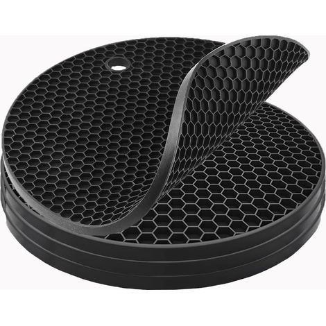 Lot de 4 dessous de plat en silicone, ronds (1/5)