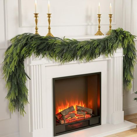 Guirlande De Pin D'Norfolk - 183 Cm - Décor Festif Pour Intérieur Et Extérieur - Pour Table Et Cheminée - 1 Pièce (1/5)