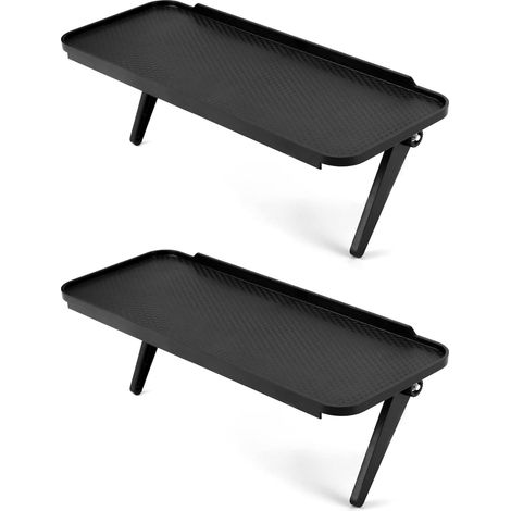2 Pièces Étagère Supérieure TV, Plastique 310x120mm, Support Stable, Pour Console Et Routeur, Usage Domestique (1/5)