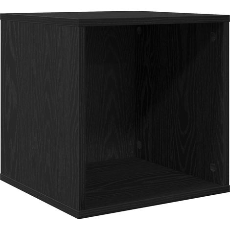 Vinyl Album Box Schwarz Eichen-Optik 37 x 36,5 x 38 cm vidaXL (1/5)