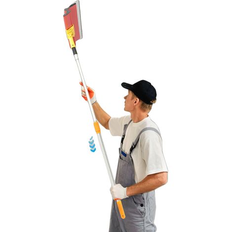 Juego de raspadores para placas de yeso, mango extensible de 130 cm, hoja de 80 cm, hoja de 60 cm, hoja de 40 cm, hoja de 25 cm (1/5)