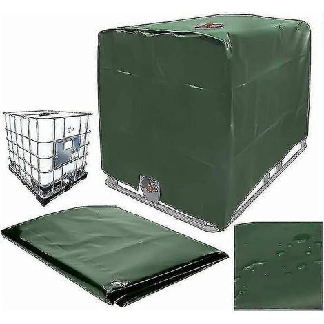 Couvercle de réservoir d'eau, couvercle pour réservoir de 1000 litres, housse de protection pour conteneur de réservoir d'eau, anti-poussière et anti-fuite (1/5)