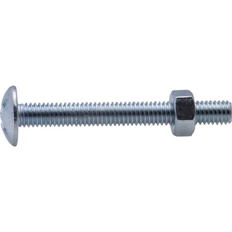 Boulon poêlier zingué Viswood Ø 6x50mm (lot de 8 boulons)