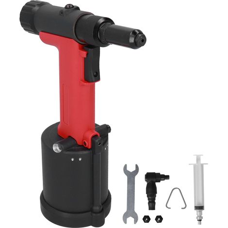 Pince à riveter pneumatique industrielle KV-4000M, capacité 3,2-4,8mm, riveteuse à air comprimé, outil de rivetage professionnel pour atelier (1/5)