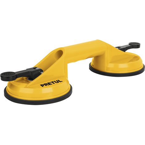 Ventosa de plástico para vidrio - 2 copas - Ø 12 cm