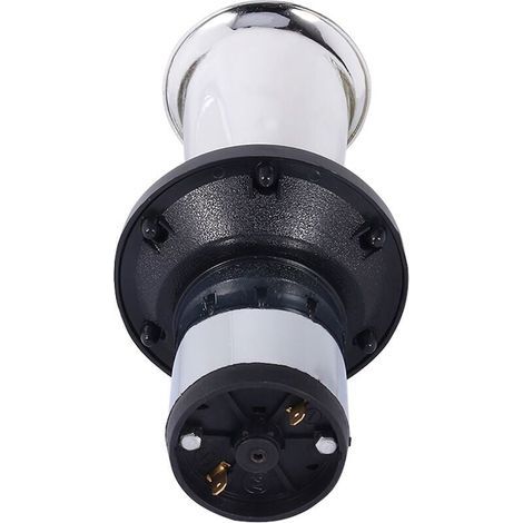 autres Kaxon Old Tacot 12 V, 110 dB Hupe Style général, 12 V, 490 Hz, Auto-Trumpete, Fort Hupe, Alarme Hupe, Antique, Vintage, Classique, Type AHH-OOO-GAH AHOOGA OOGA (Argent) (1/4)