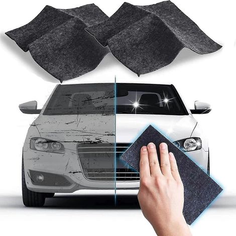 Lot de 2 chiffons Nano Sparkle, chiffons Nano Sparkle pour rayures de voiture, chiffon multi-usages pour éliminer les rayures de voiture, Nano Magic Xianning (1/5)