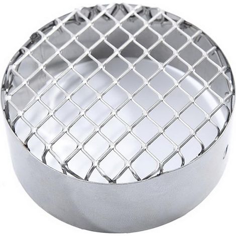 Grille d’aspiration en acier inoxydable d. 80 mm – Conduit cheminée pellets – Débit max 300 m³/h – Installation facile – Goldenb