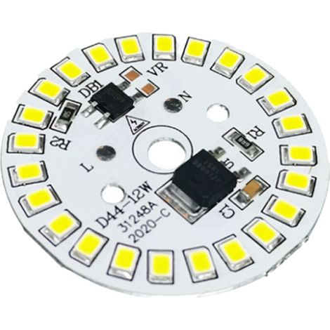 15-W-COB-LED-Lampe, 100 Lumen, 44 mm, 3000–3200 K, energiesparend, 21–24 V DC, für Strahler und Fluter, reinweißes Licht