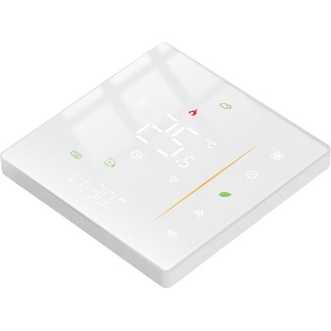 Programmierbarer WLAN-Smart-Thermostat für elektrische Fußbodenheizung, 95-240 V, weiß, Steuerung über mobile App, präzise Temperaturregelung. (1/5)